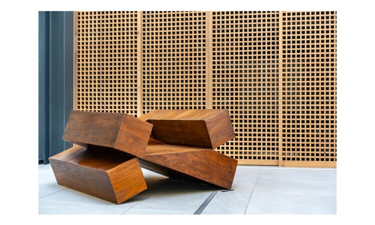 wooden installation from Maximilian Eicke