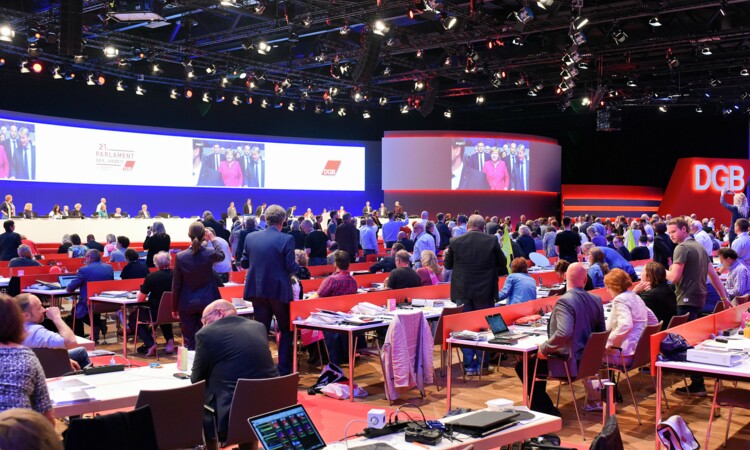 Plenum Federal Congress of the German Trade Union Confederation at the ECC Berlin