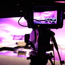 Digitales Studio für virtuelle Konferenzen im ECC Berlin