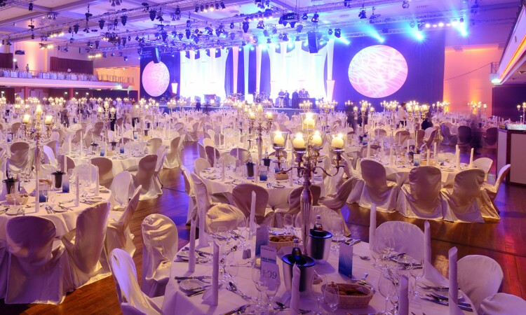 Banquet seating for the Berlin Sports Gala at the ECC Berlin