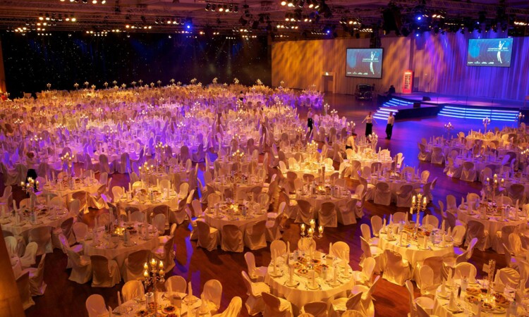 Banquet seating for the Berlin Sports Gala at the ECC Berlin
