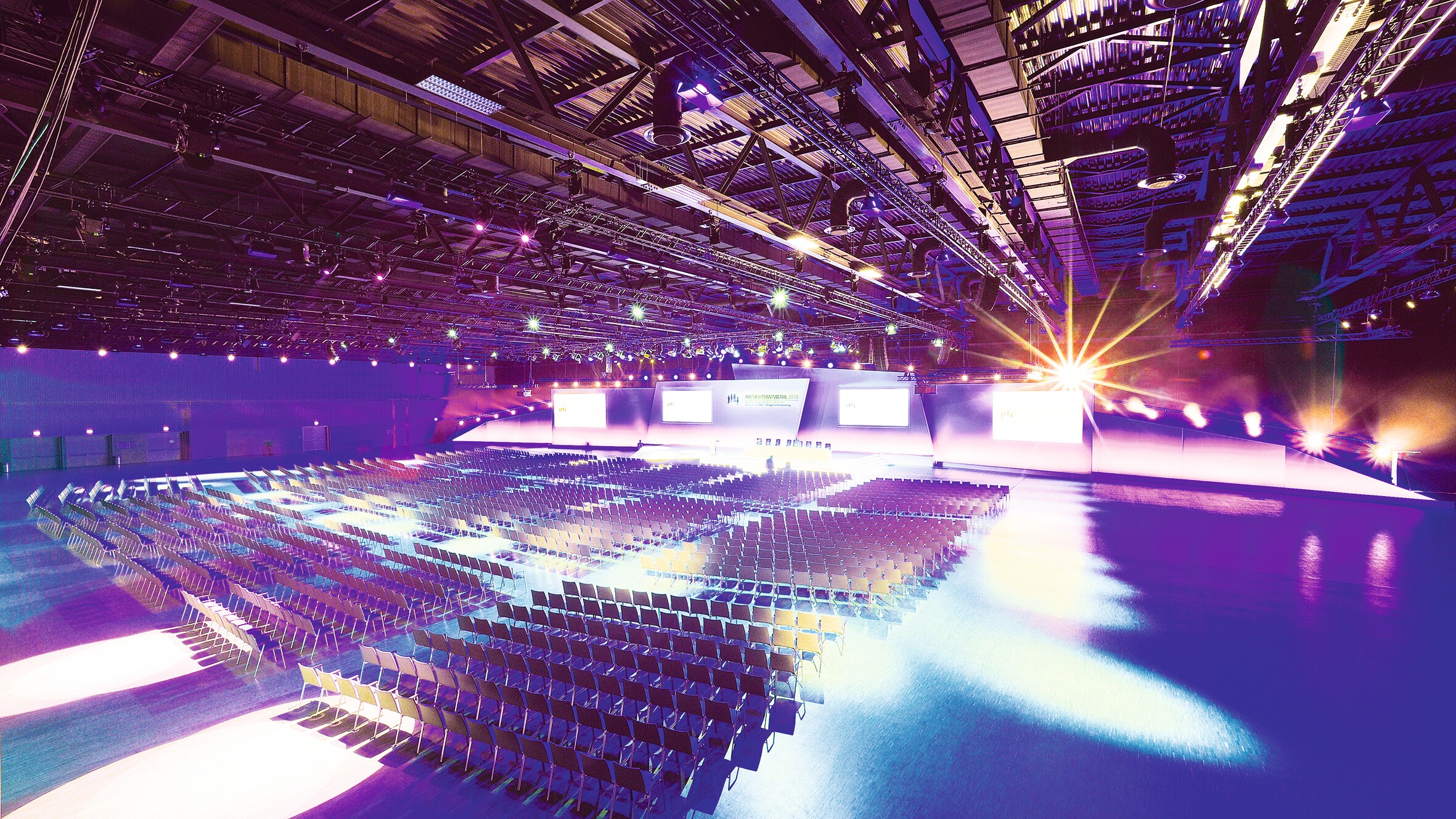 Kongress-Bestuhlung in Convention Hall II