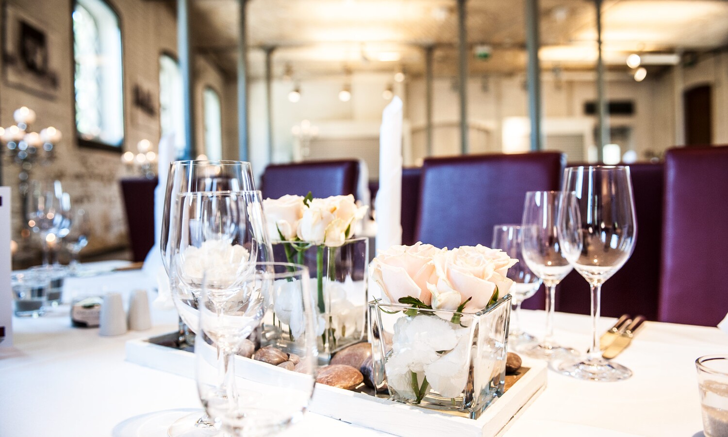 Wedding decoration at the Ochsenstall Schloss Britz