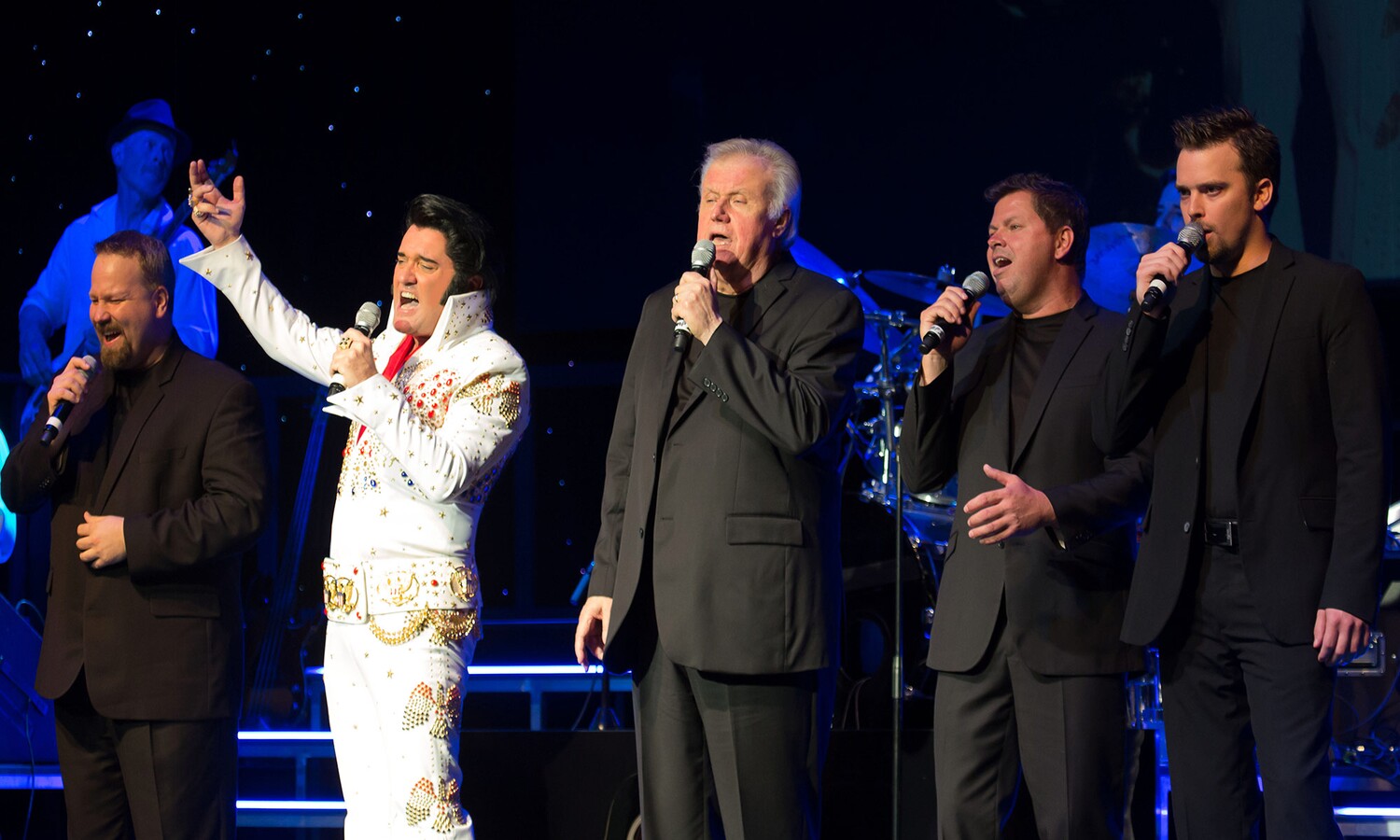 Grahame Patrick as Elvis Presley and The Stamps Quartett